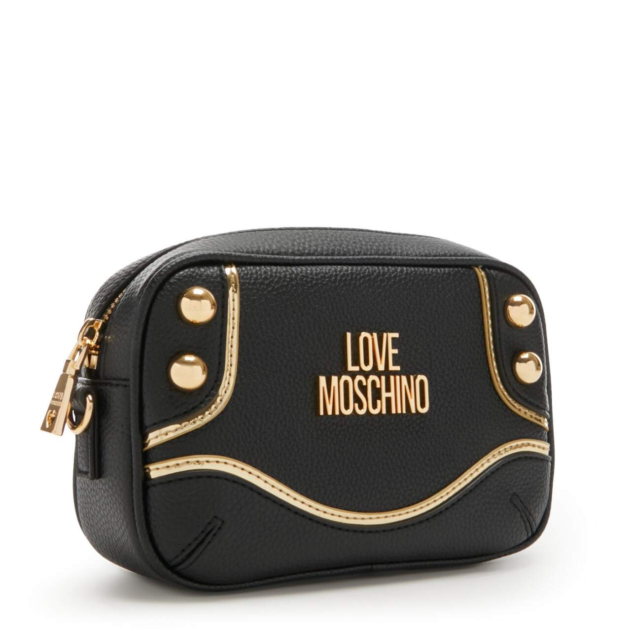 Moschino umhängetasche schwarz gold Clearance